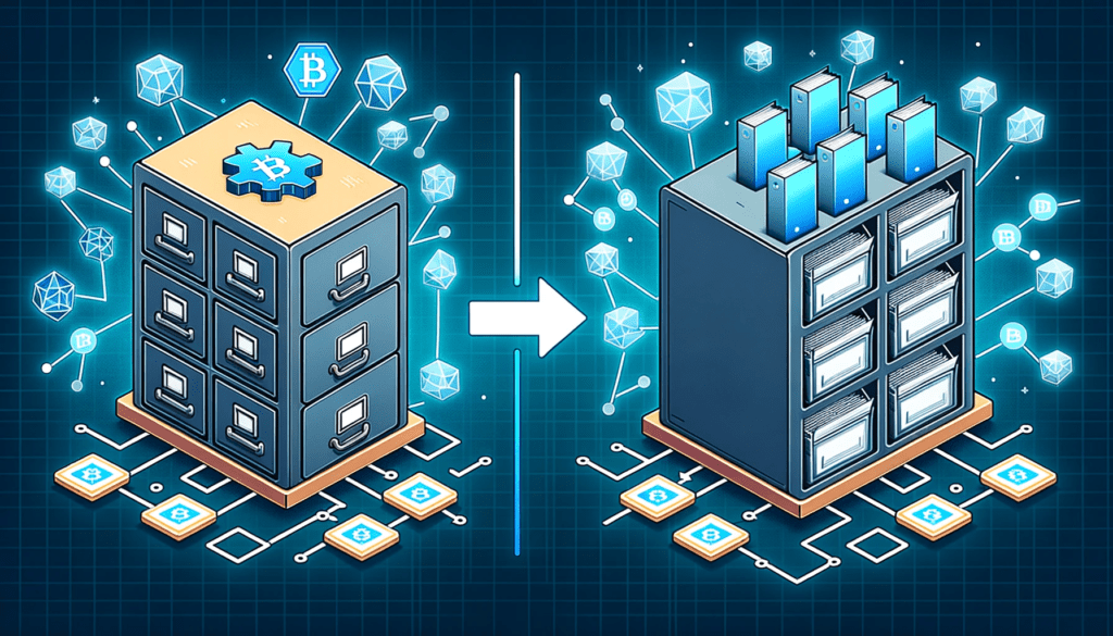 blockhain to store data 